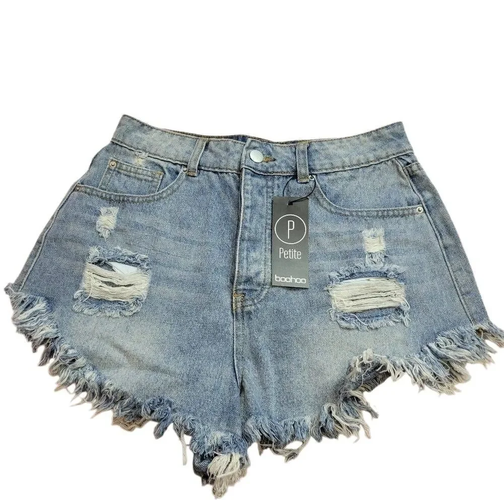 Boohoo high waist shorts 6